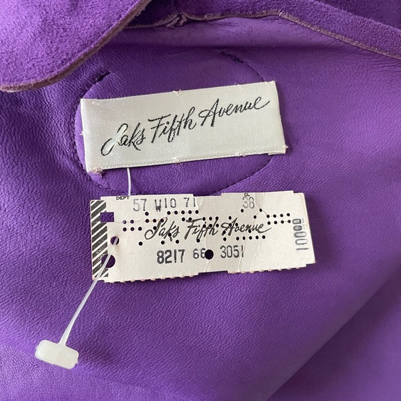 Bonnie Cashin for Sills Tunic Dress Lilac Suede Saks 5th Ave Vintage 60s NOS NWT - Picture 8 of 9